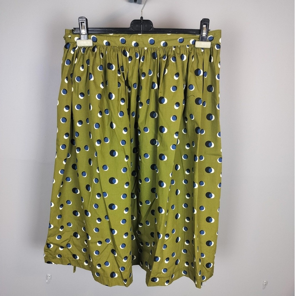 Comrags A-Line Skirt with Polka Dots 100% Cotton Adjustable Waist